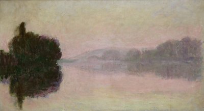 ポートビレのセーヌ川、イブニングエフェクト、1894 作： Claude Monet